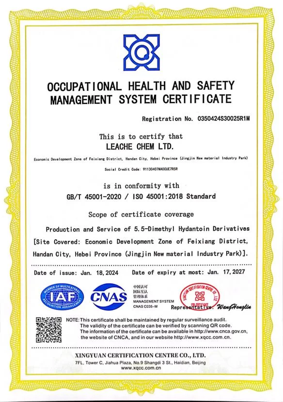 ISO 45001 Occupational Health & Safety Certification